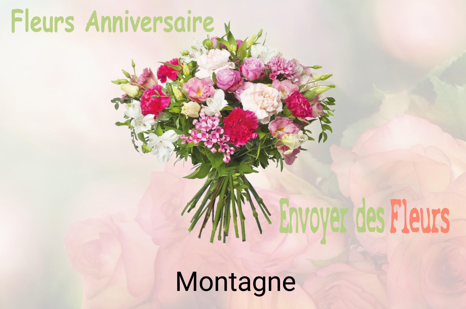 Bouquet de fleurs d’anniversaire livré à Montagne